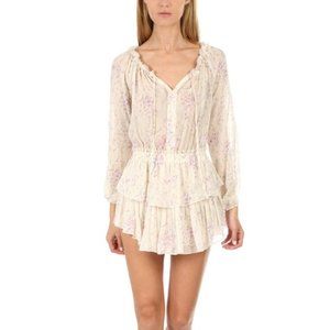 LoveShackFancy Popover Dress in Biscotti (Medium)